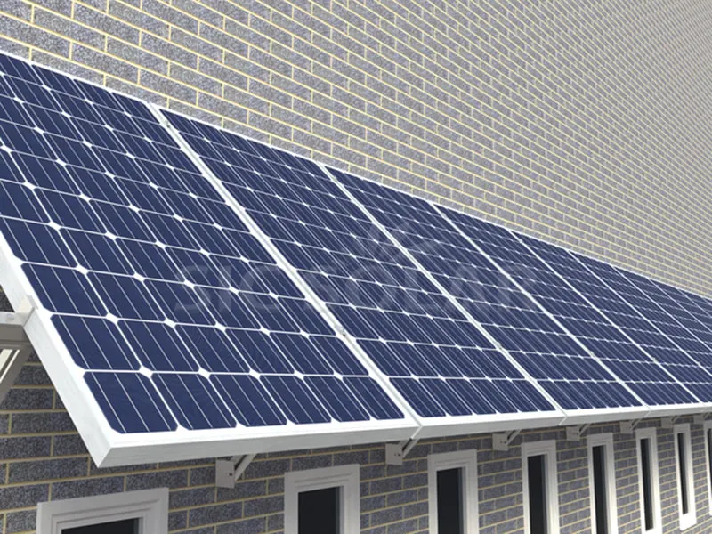 Sistemi di montaggio a parete per pannelli solari da 10KW in Germania