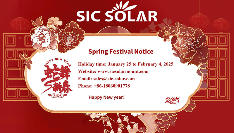 SIC Solar 2025 Avviso per le vacanze del festival primaverile