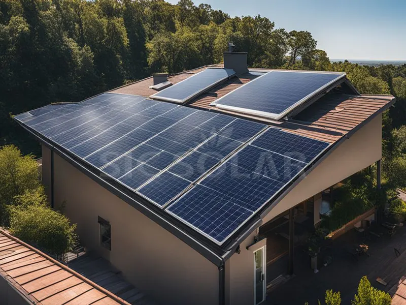 Staffe solari per tetto in tegole di ardesia da 20KW in Portogallo