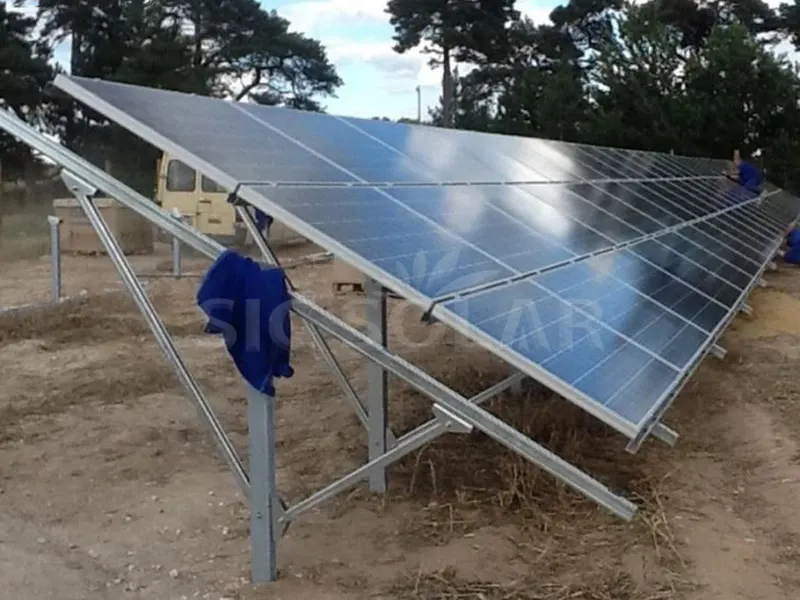 Sistema di montaggio a terra di tipo Y solare da 50 kW in Indonesia