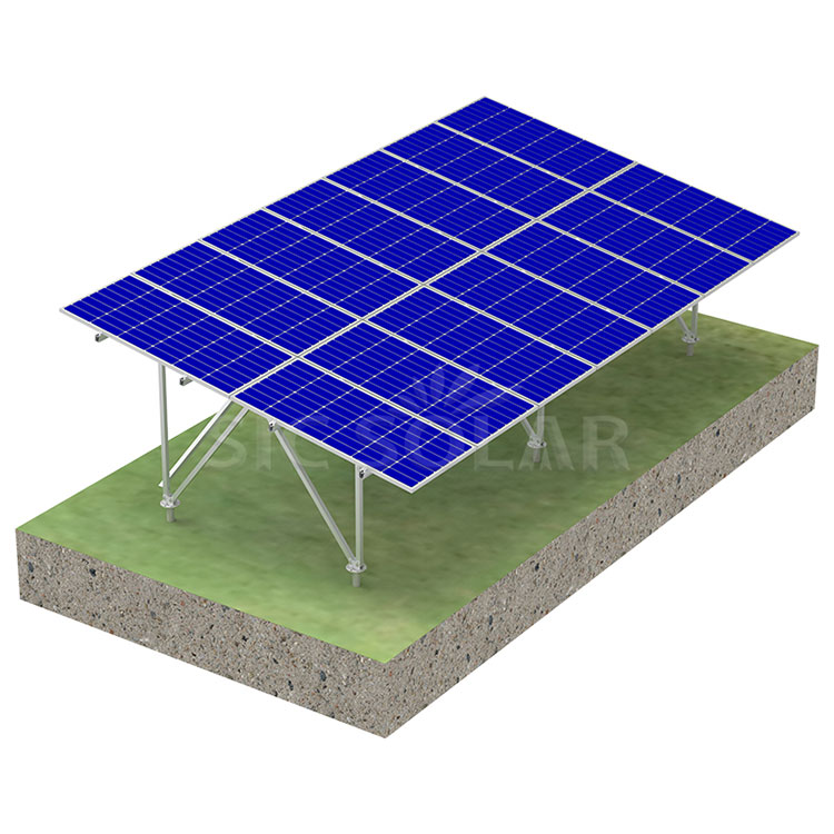 Sistemi di scaffalature solari per montaggio a terra in alluminio
