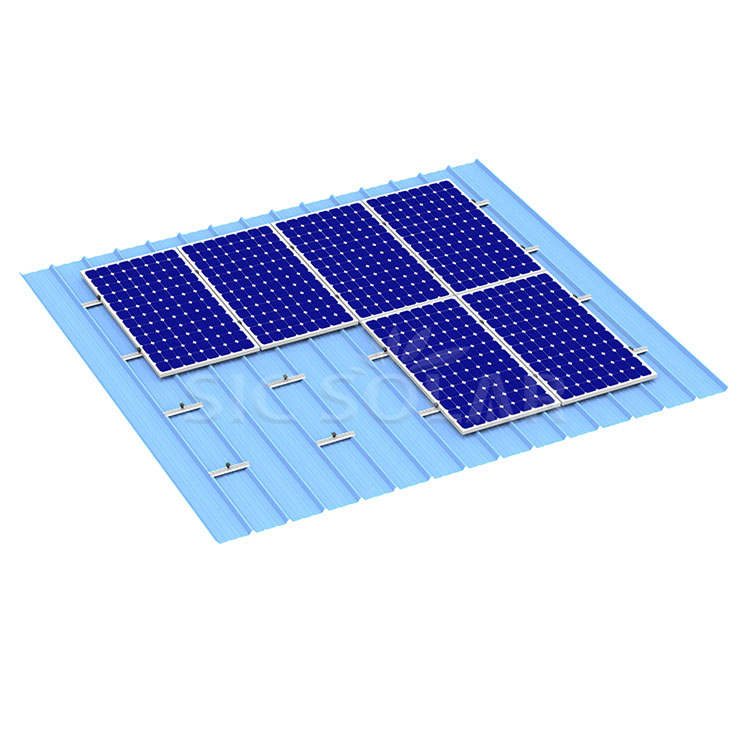 Portapacchi solare per tetto in metallo Mini Rail